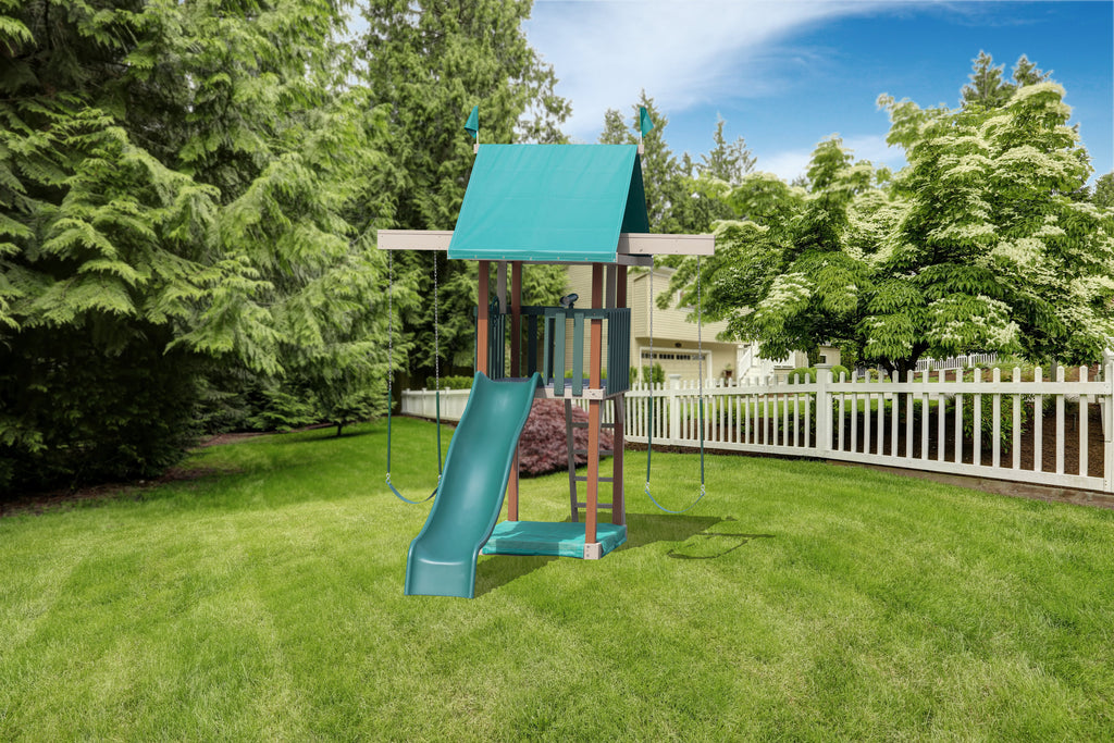 Wooden Space Saver Swing Set Series