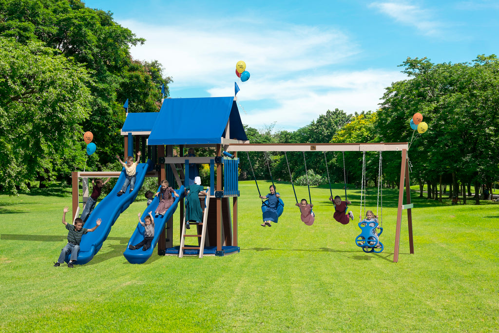 Wooden Eagle's Nest Swing Set Series